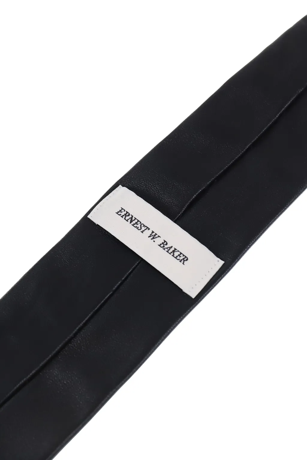 Leather Classic Tie / Black