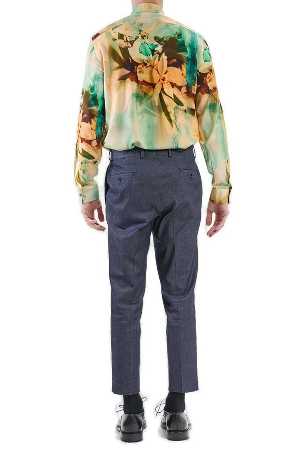 Karl Lagerfeld Pleated Cropped Trousers