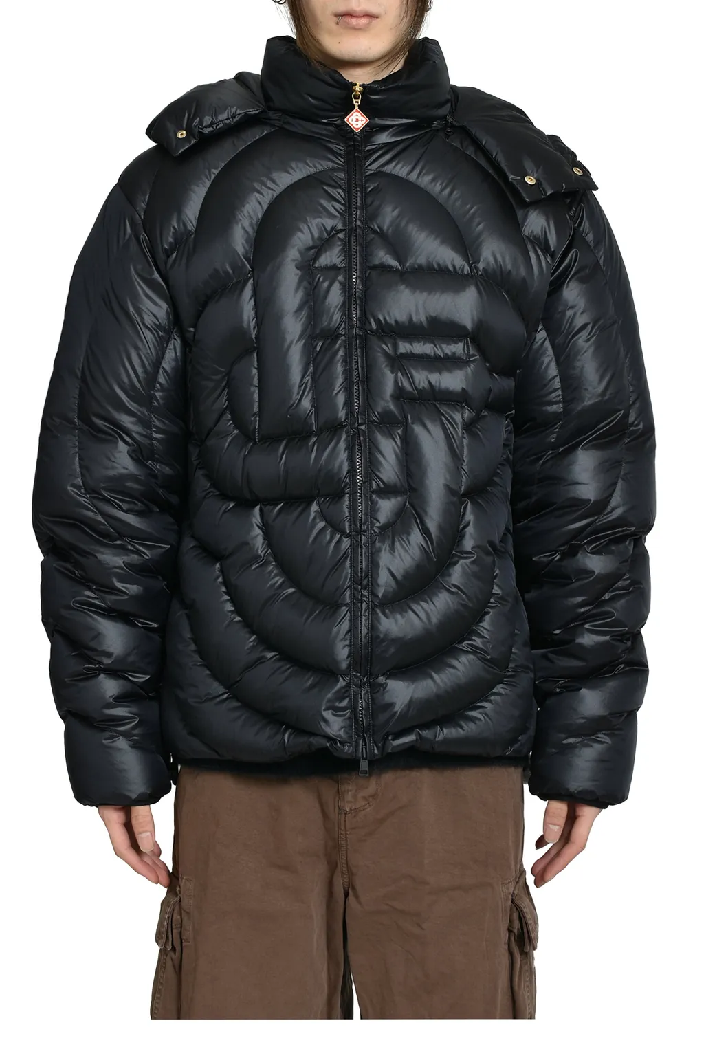 Cc Quilted Puffer Jacket / Blk