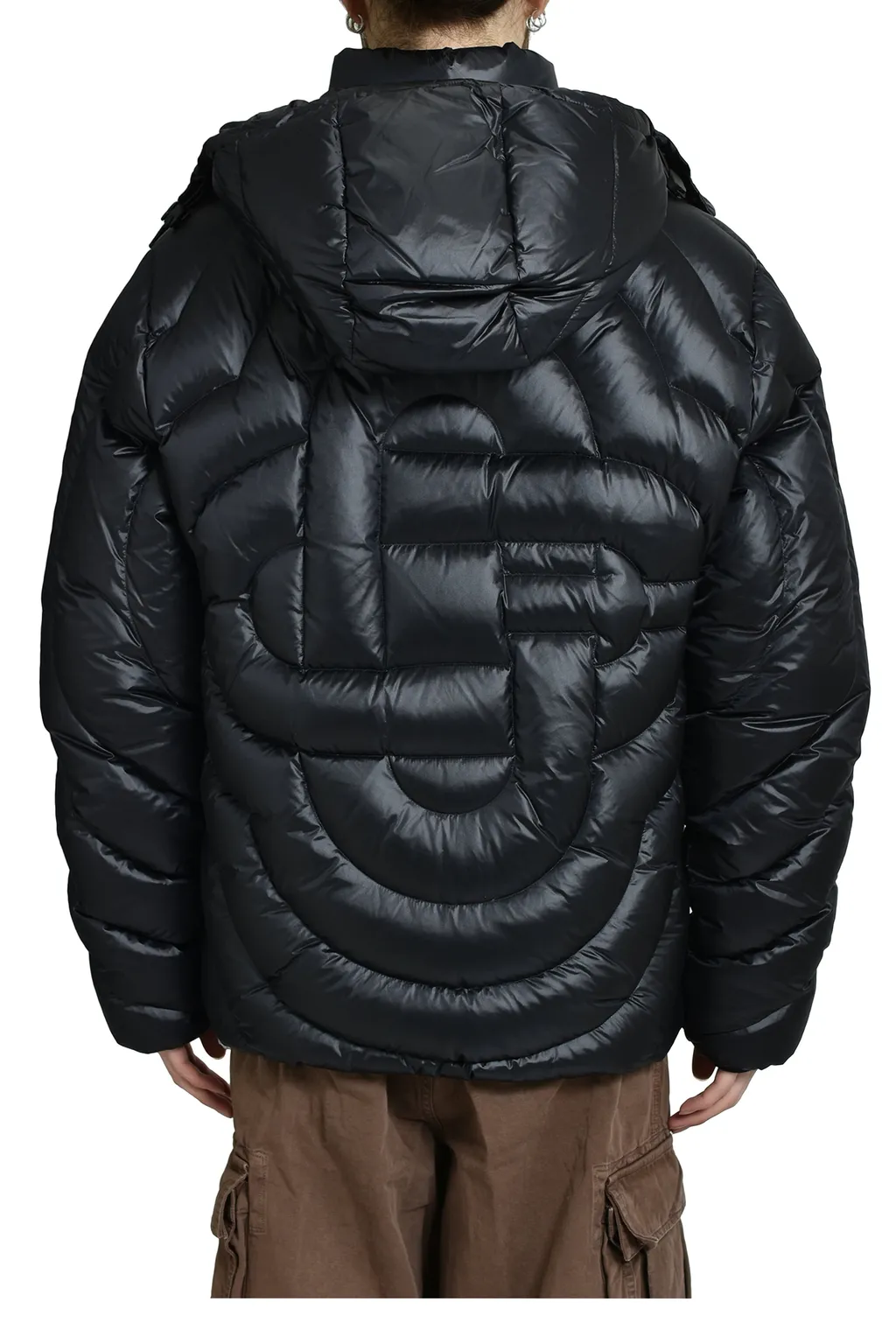Cc Quilted Puffer Jacket / Blk