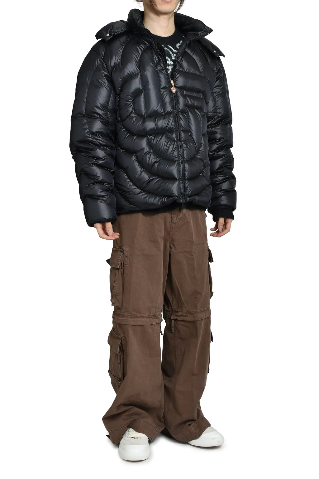 Cc Quilted Puffer Jacket / Blk