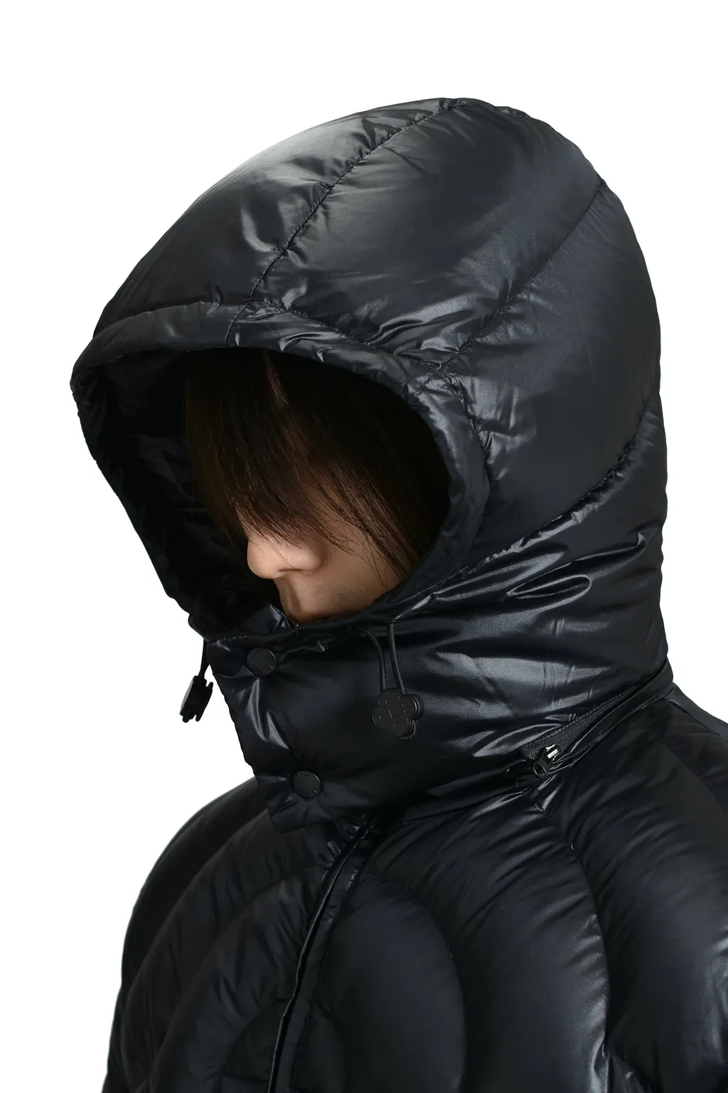 Cc Quilted Puffer Jacket / Blk