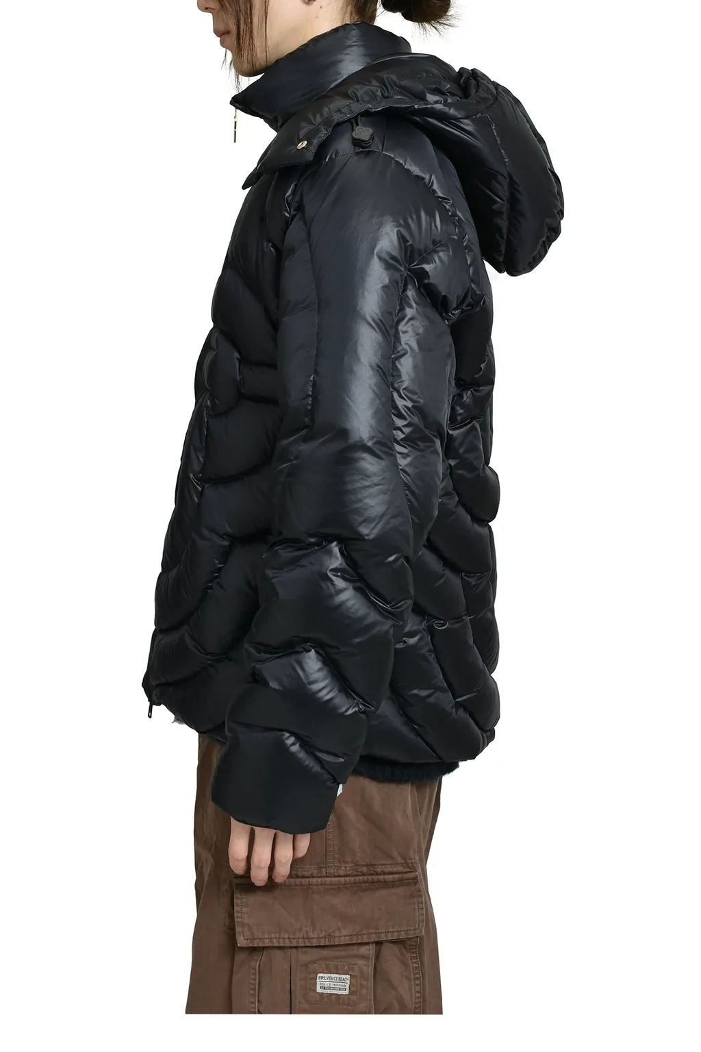 Cc Quilted Puffer Jacket / Blk