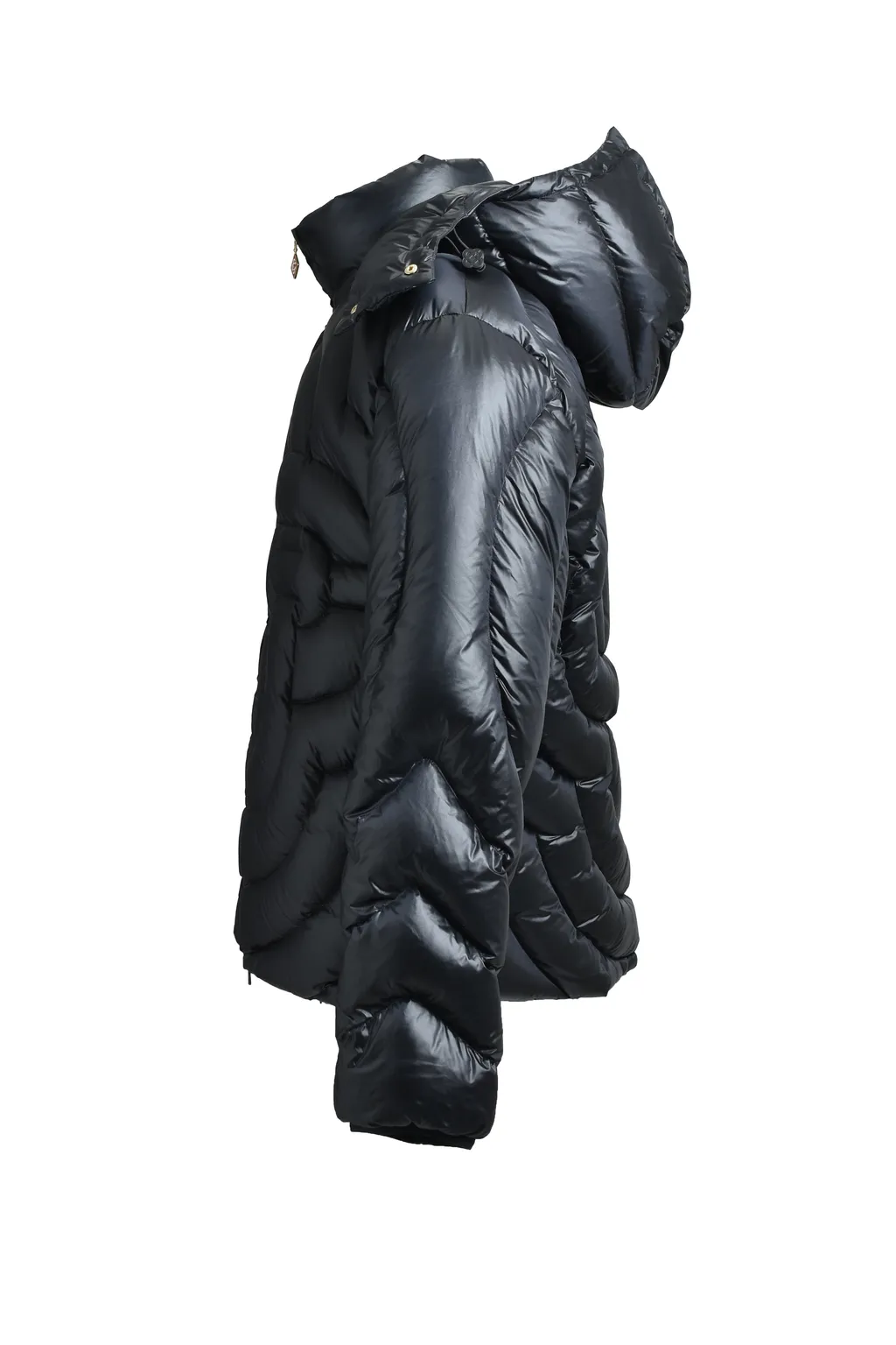 Cc Quilted Puffer Jacket / Blk