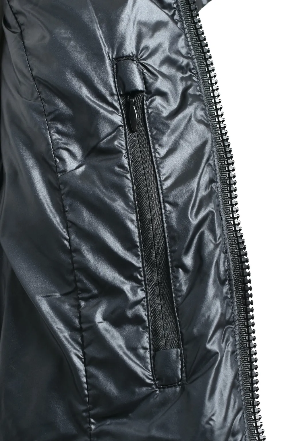 Cc Quilted Puffer Jacket / Blk