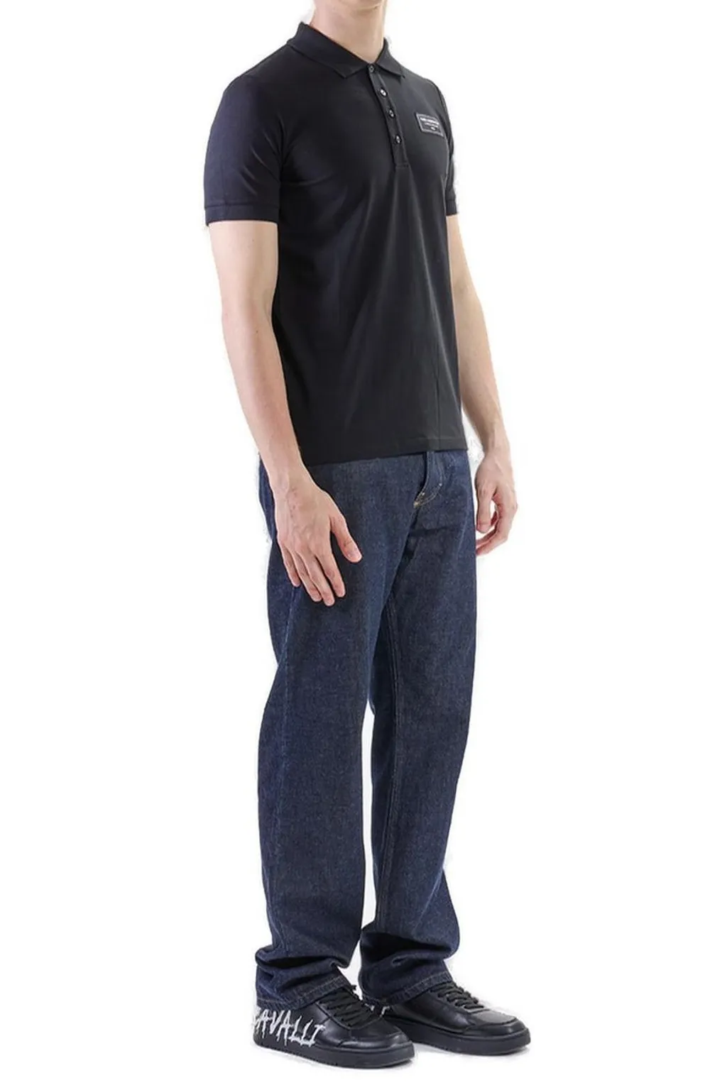 Karl Lagerfeld Logo Patch Polo Shirt