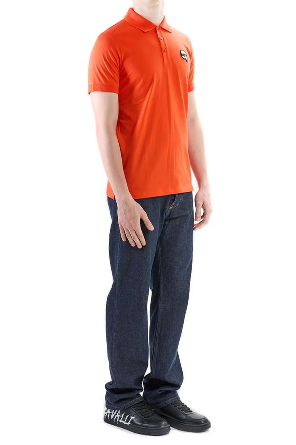 Karl Lagerfeld Logo Patch Polo Shirt