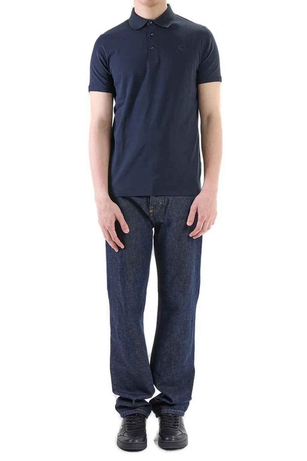 Karl Lagerfeld Logo Embroidered Polo Shirt