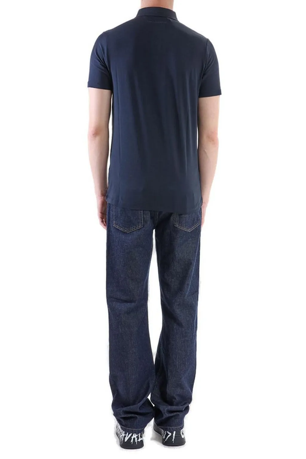 Karl Lagerfeld Logo Embroidered Polo Shirt