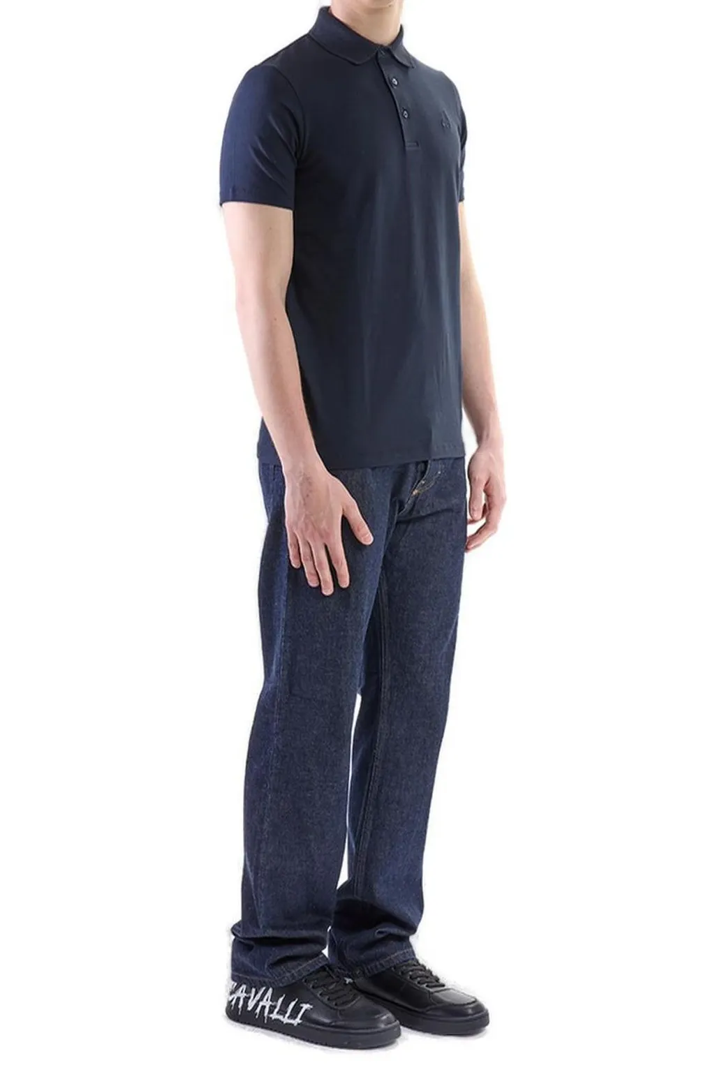 Karl Lagerfeld Logo Embroidered Polo Shirt