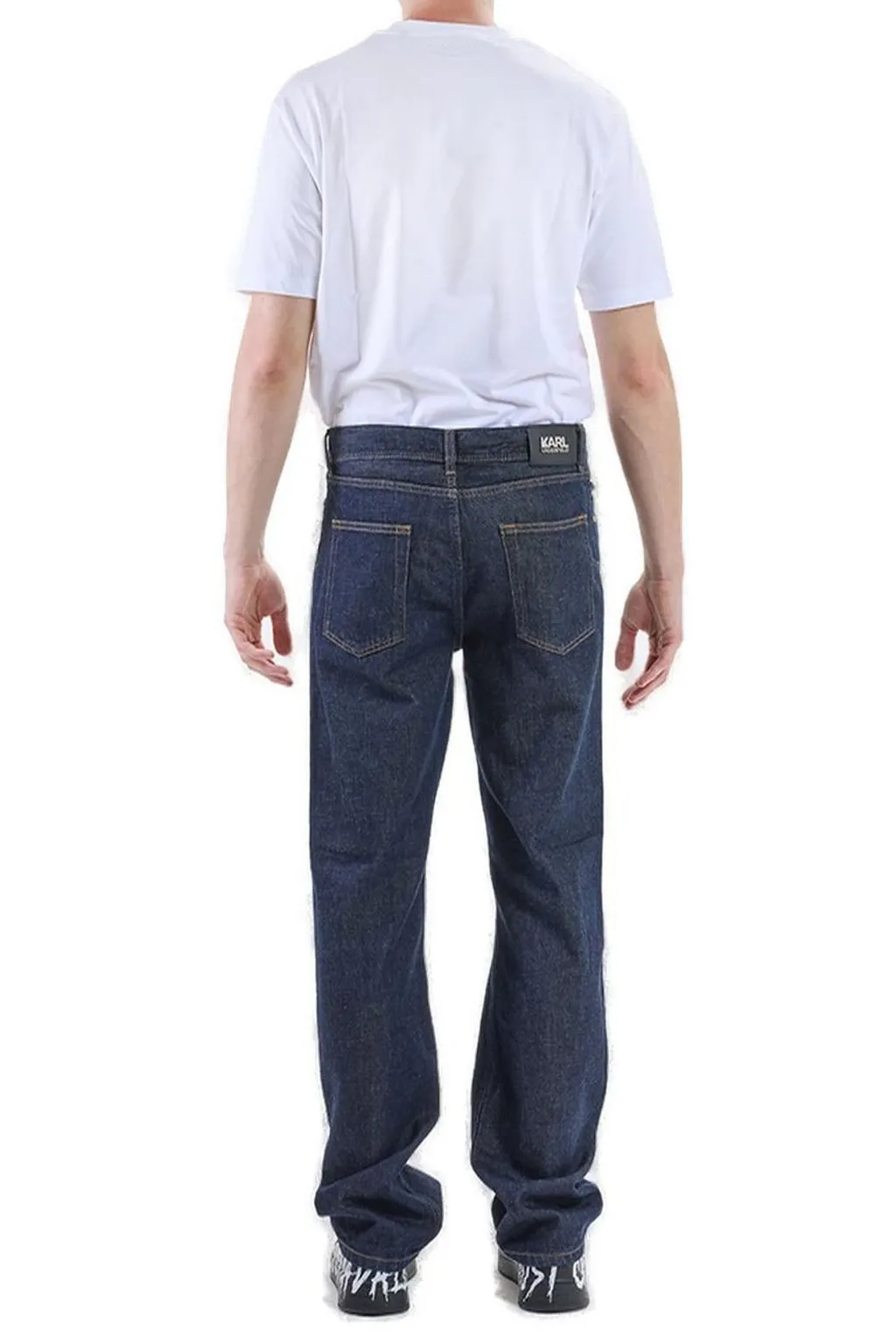 Karl Lagerfeld Relaxed-Fit Straight Jeans