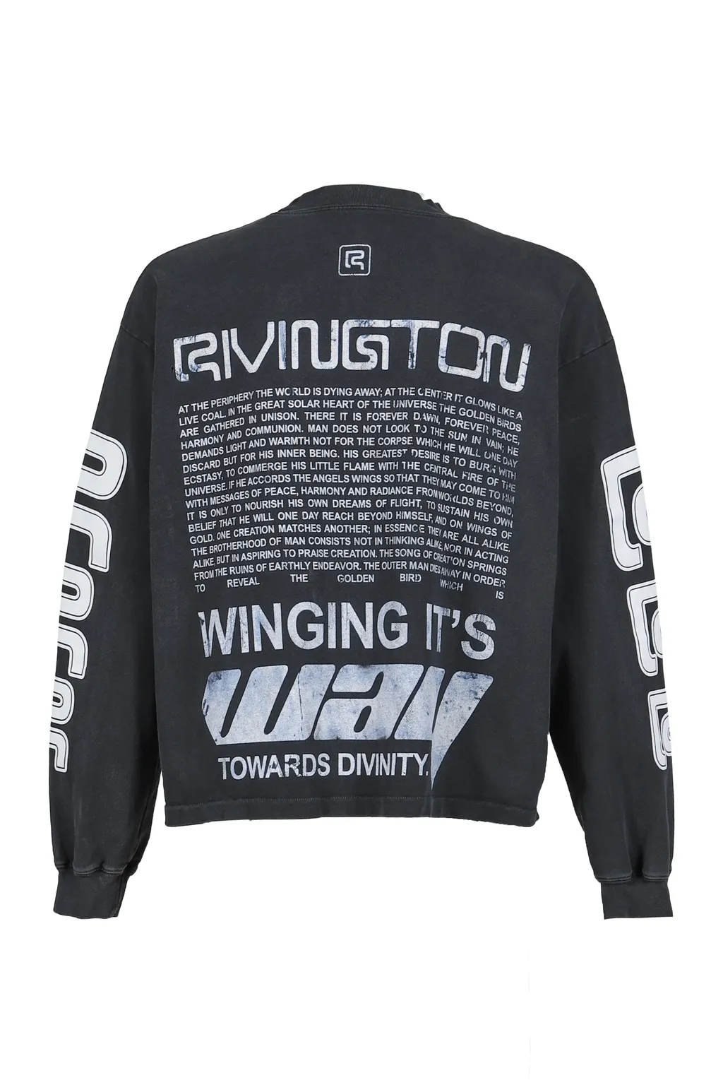 Divinity Paper Garden Ls Tee / Faded Blk