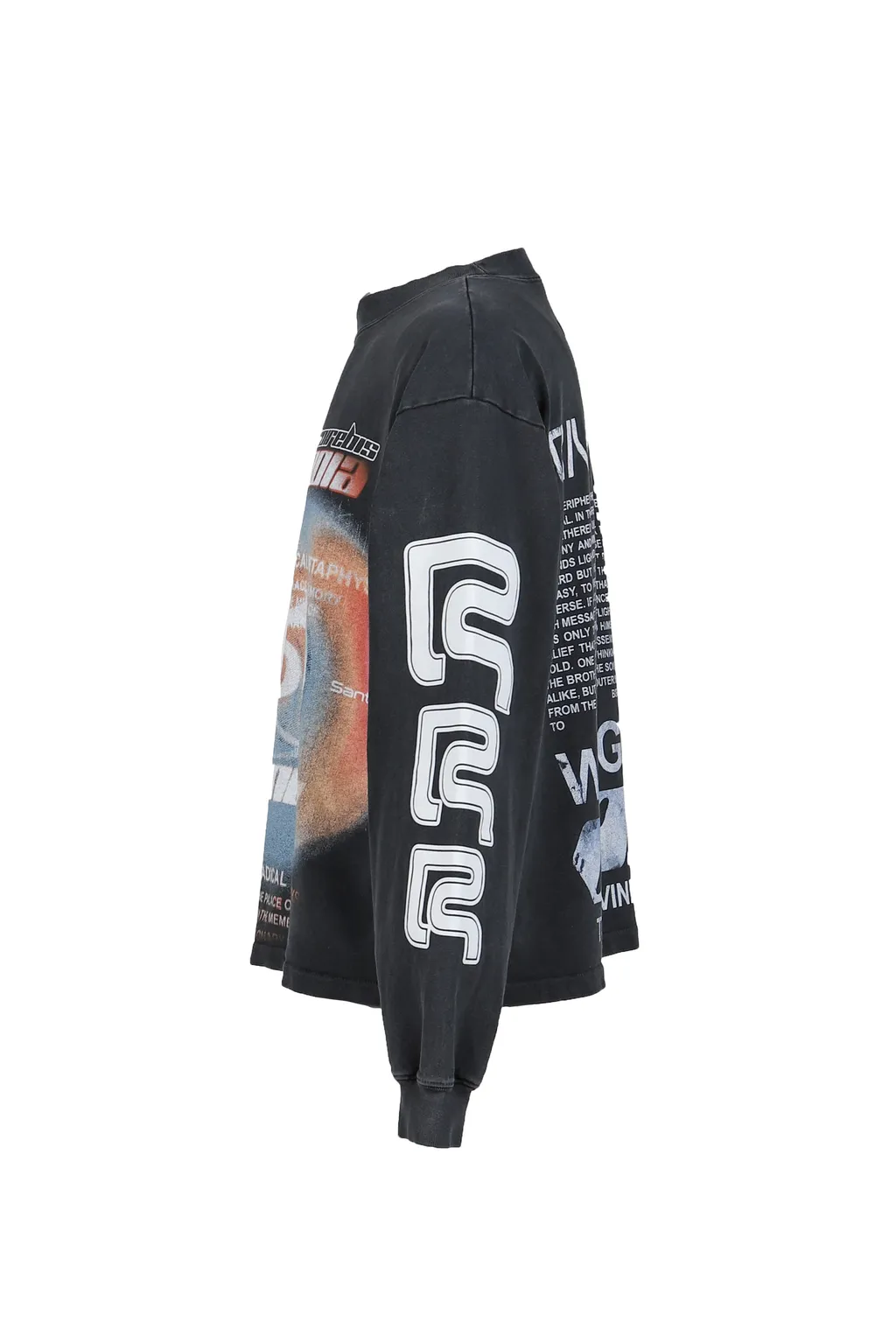 Divinity Paper Garden Ls Tee / Faded Blk