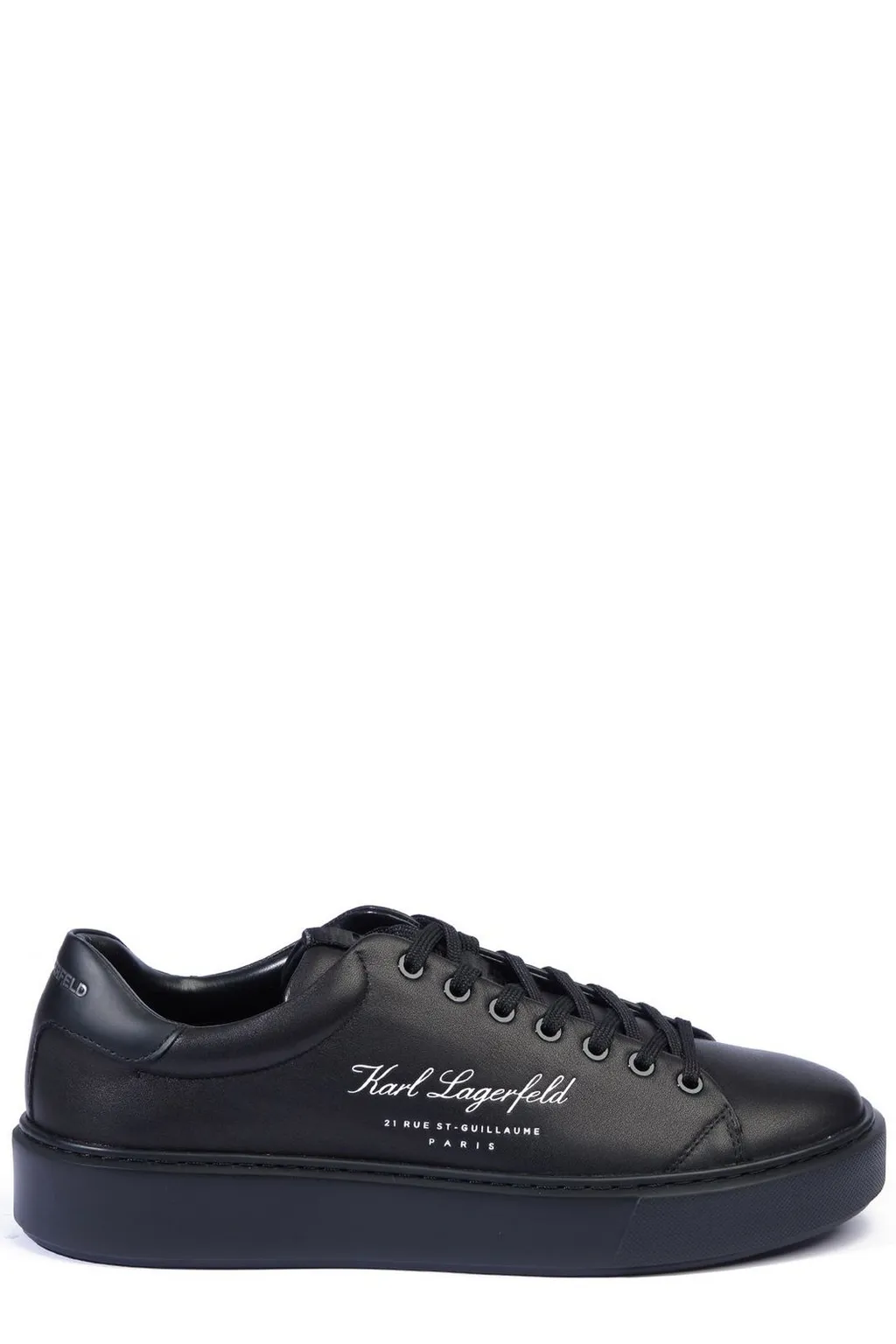 Karl Lagerfeld Logo Embossed Lace-Up Trainers