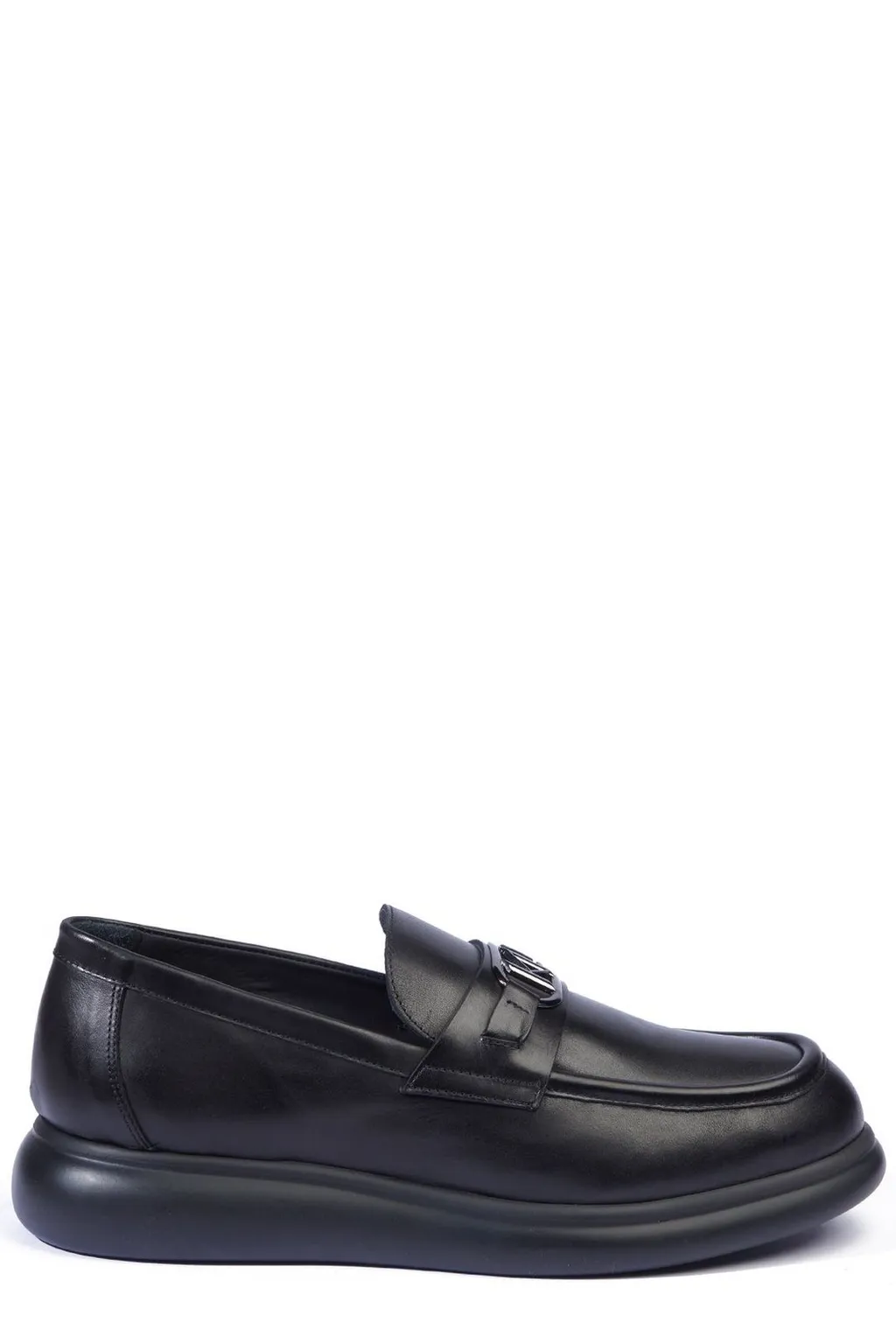Karl Lagerfeld Logo Plaque Slip-On Loafers