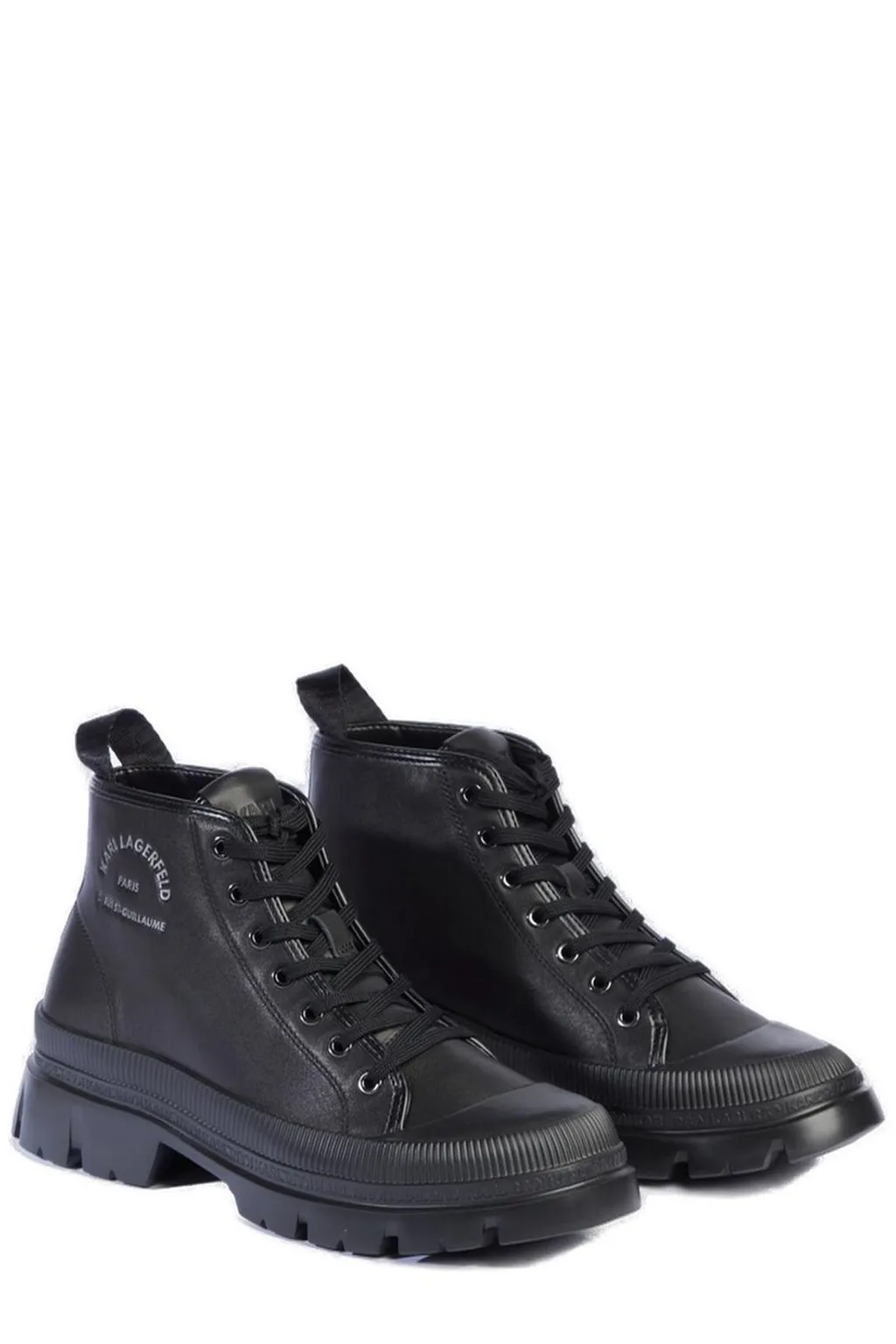 Karl Lagerfeld Chunky Lace-Up Boots