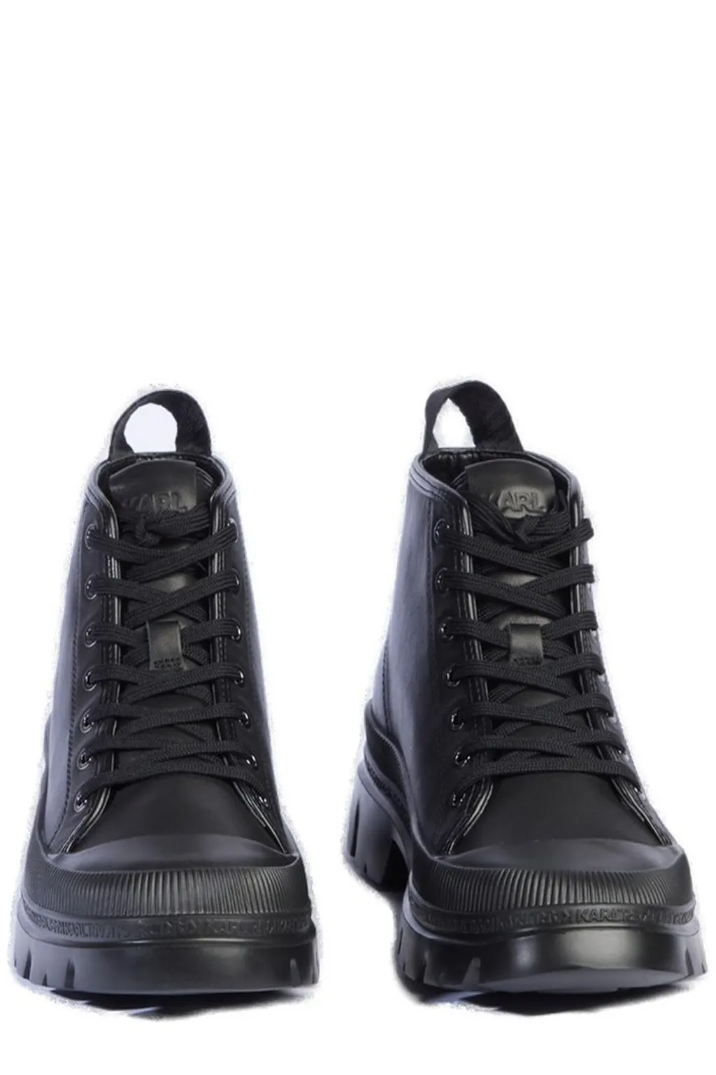 Karl Lagerfeld Chunky Lace-Up Boots
