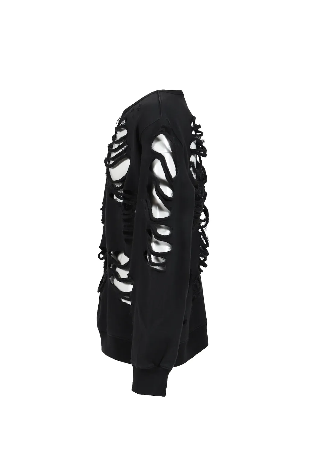 Distressed Crewneck / Black