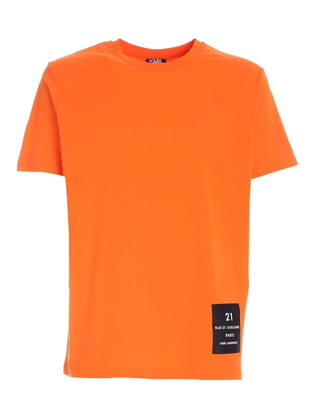 Karl Lagerfeld Logo Patch Crewneck T-Shirt