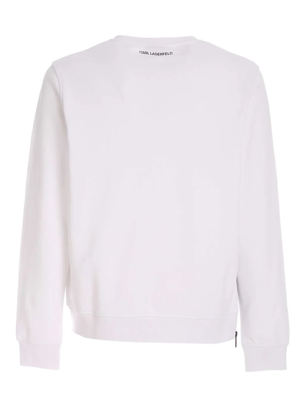 Karl Lagerfeld Logo Printed Zip-Detailed Sweatshirt