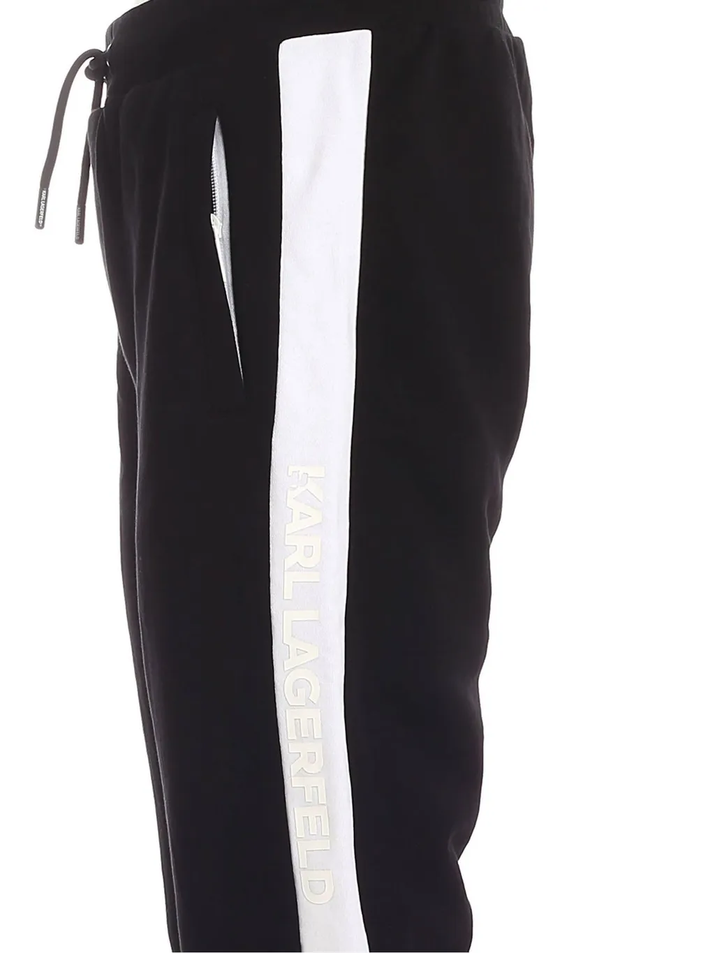 Karl Lagerfeld Contrast Detailed Drawstring Pants