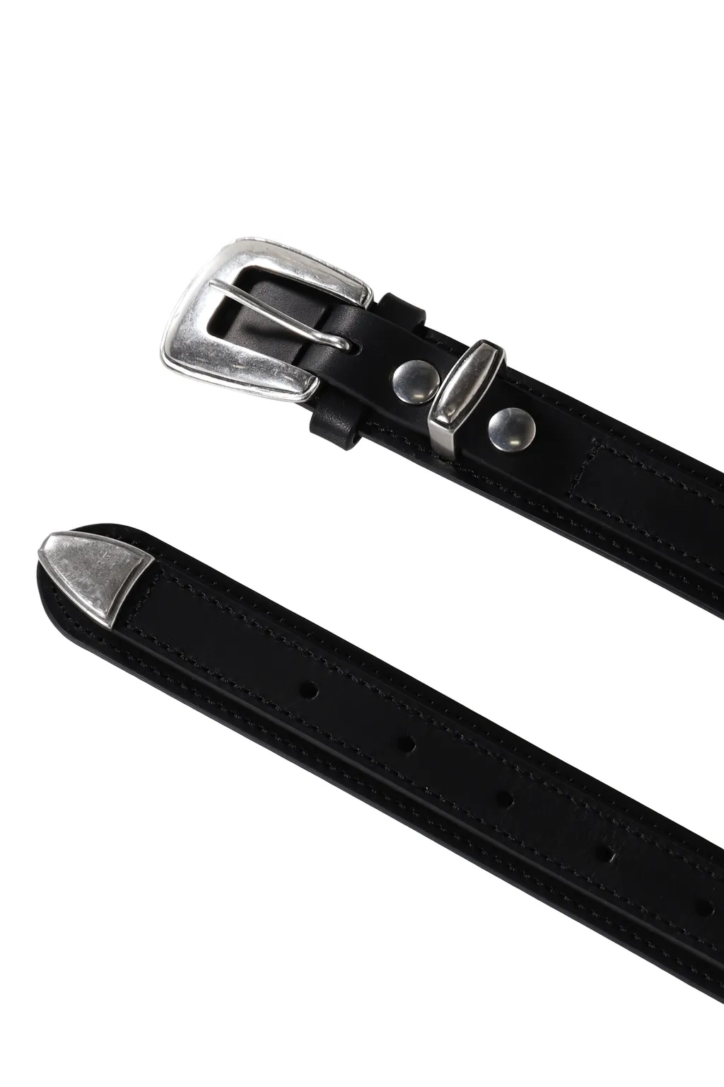 Minimal Western Belt / Black