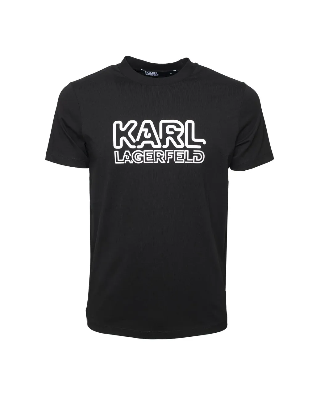 Karl Lagerfeld Logo Printed Crewneck T-Shirt