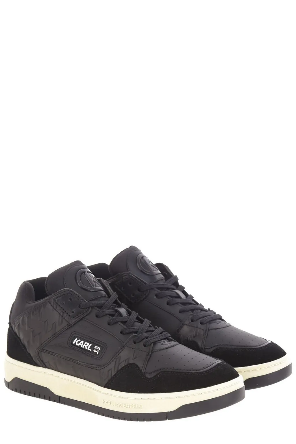 Karl Lagerfeld Logo Patch Lace-Up Sneakers