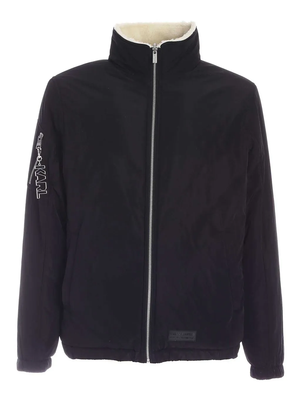 Karl Lagerfeld Teddy-Effect Reversible Jacket