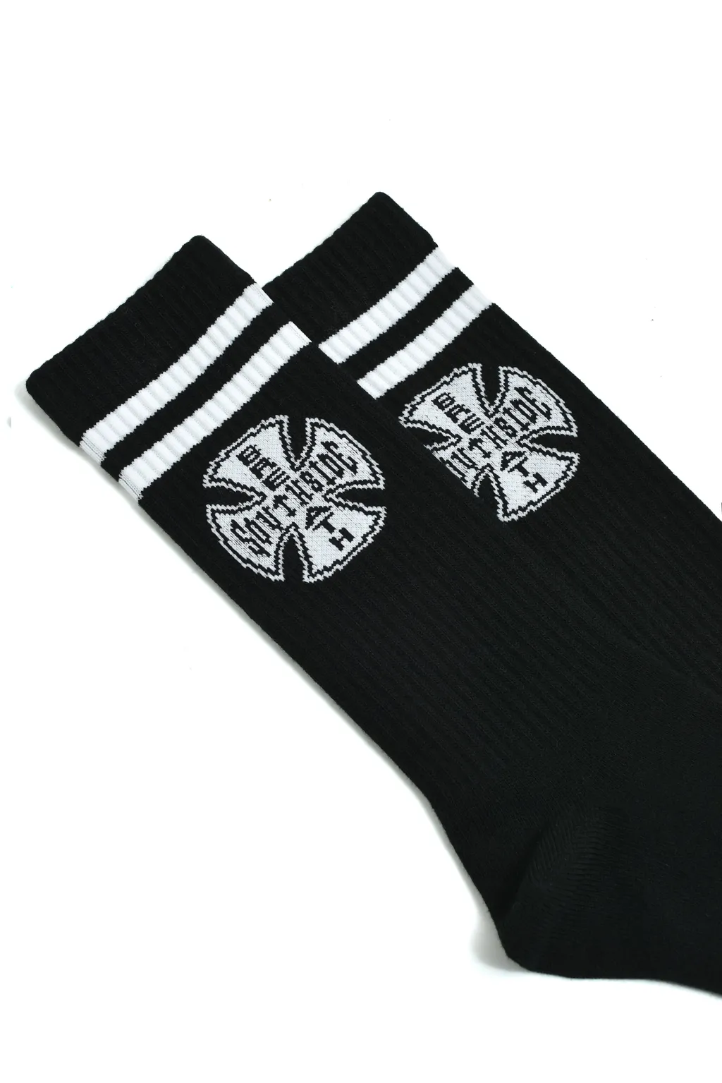 South Side Cross Logo Socks 2Pack / Blk&Amp;Wht