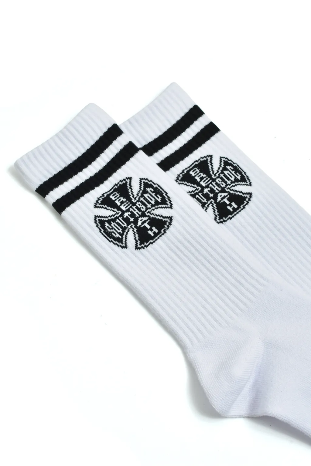 South Side Cross Logo Socks 2Pack / Blk&Amp;Wht