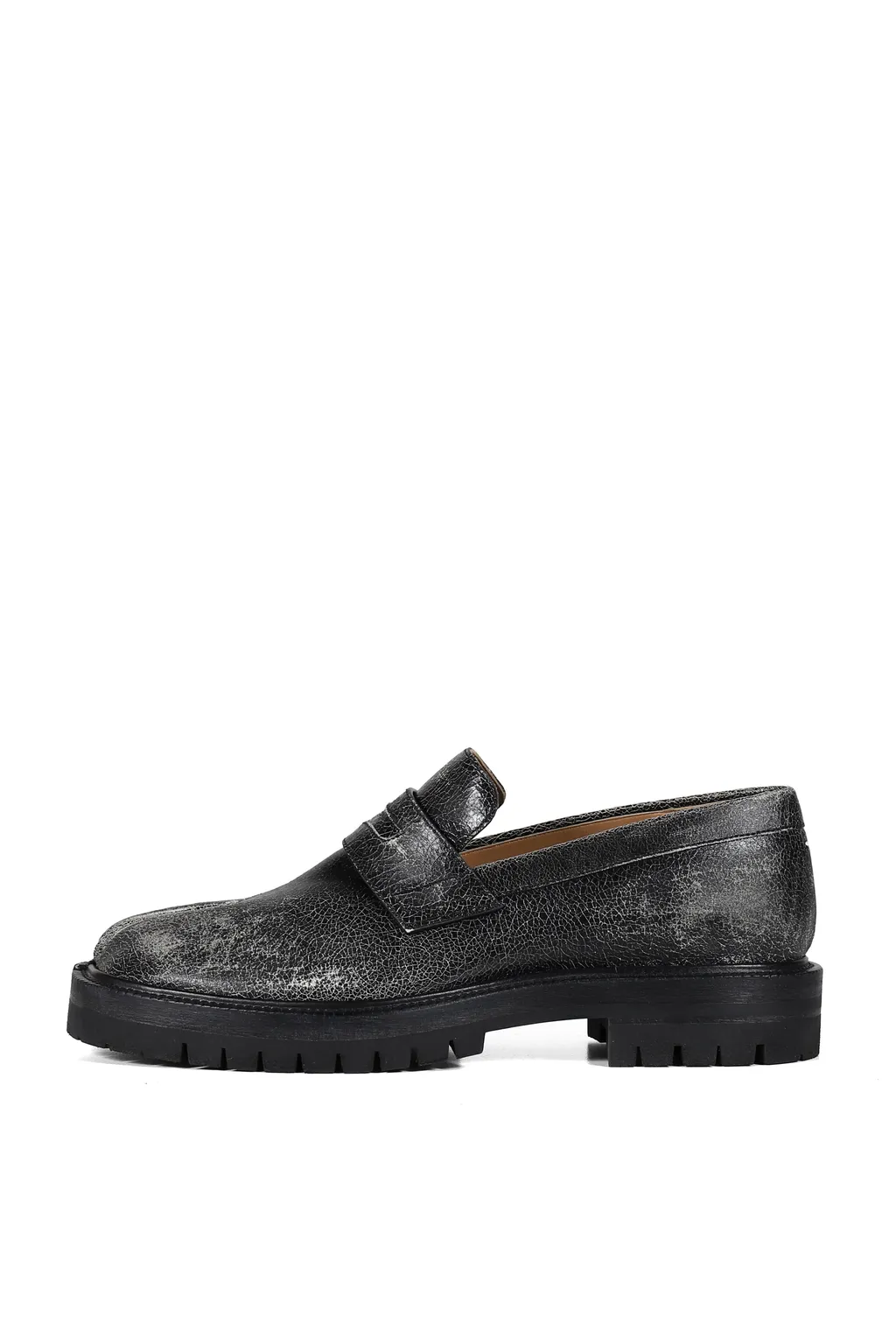 Tabi County Loafer / Black Wht