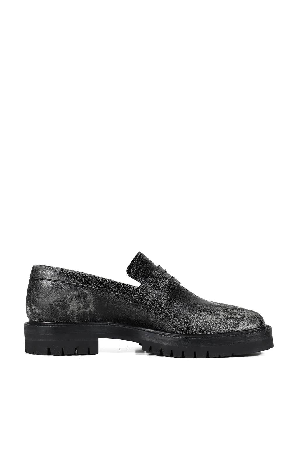 Tabi County Loafer / Black Wht