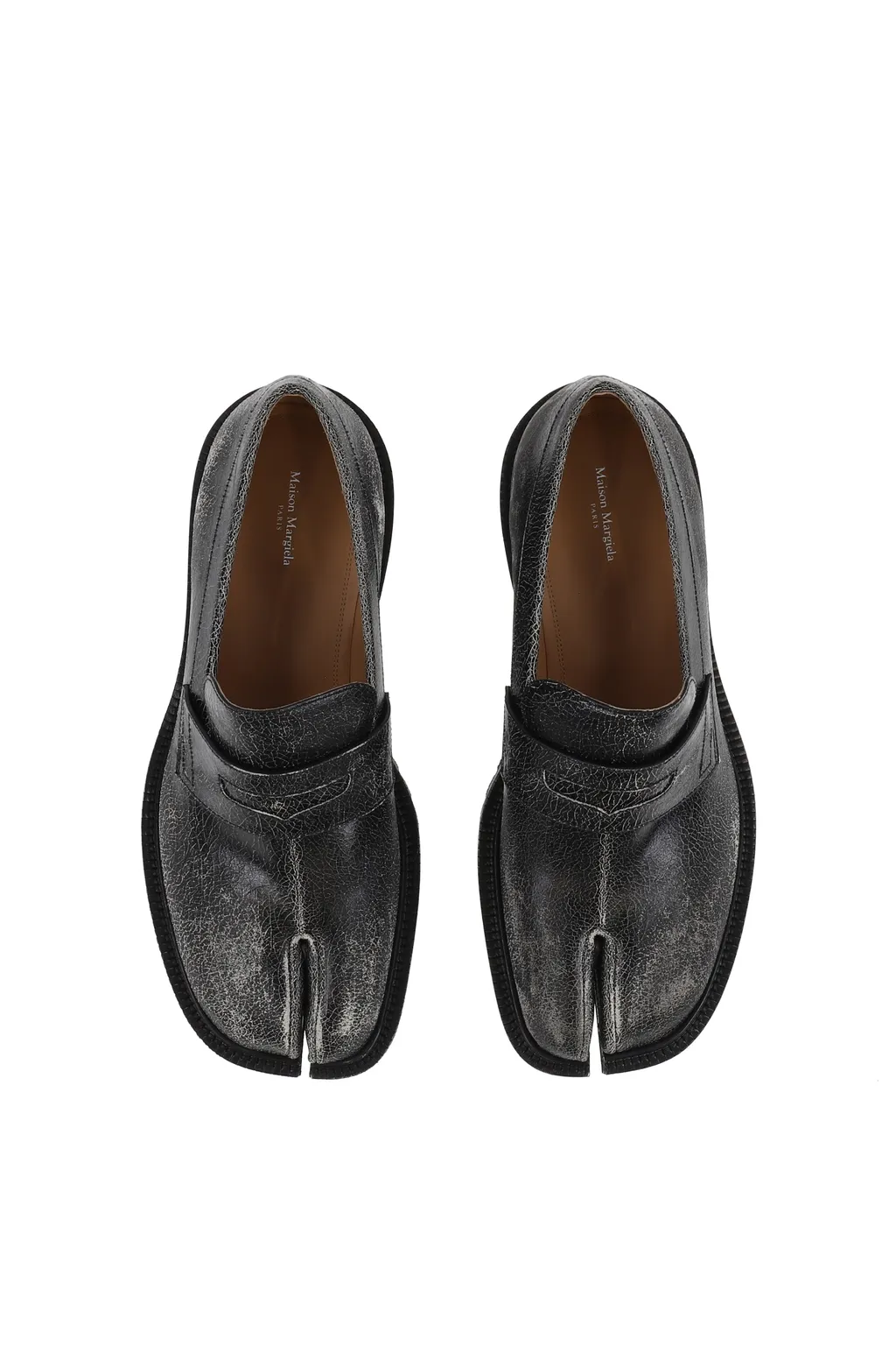 Tabi County Loafer / Black Wht