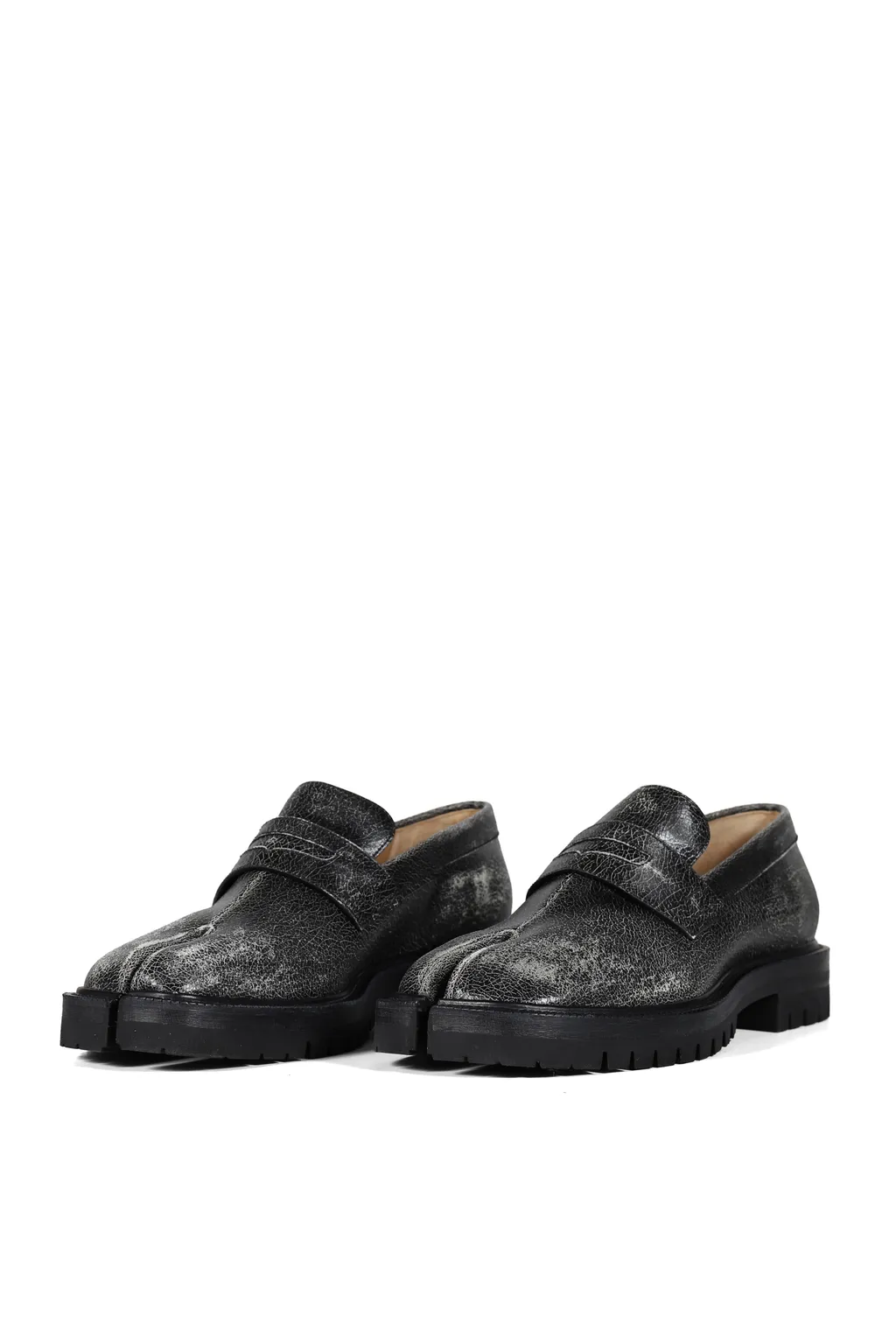 Tabi County Loafer / Black Wht