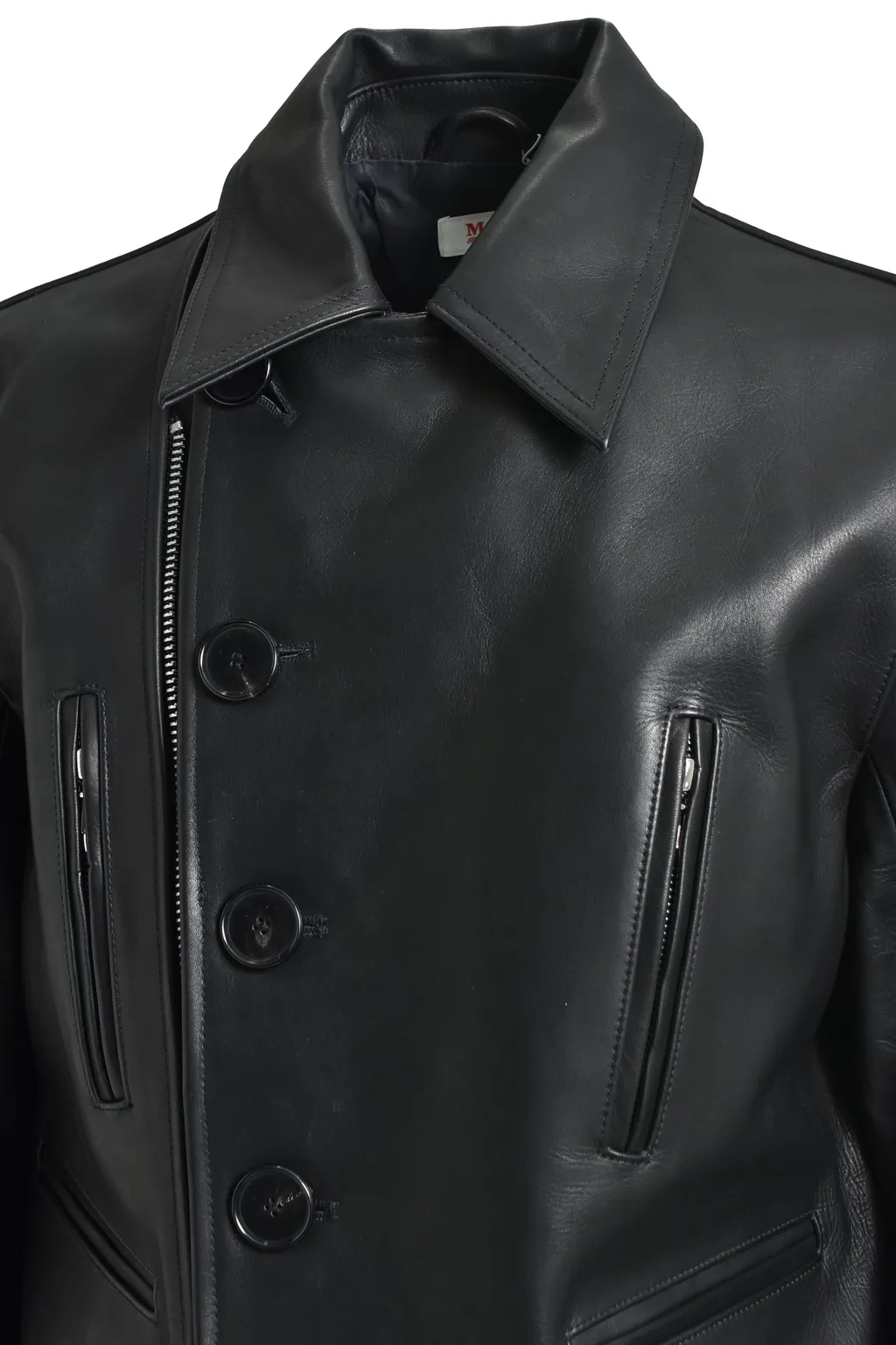 Classic Motorcycle Leather Jacket / Blk