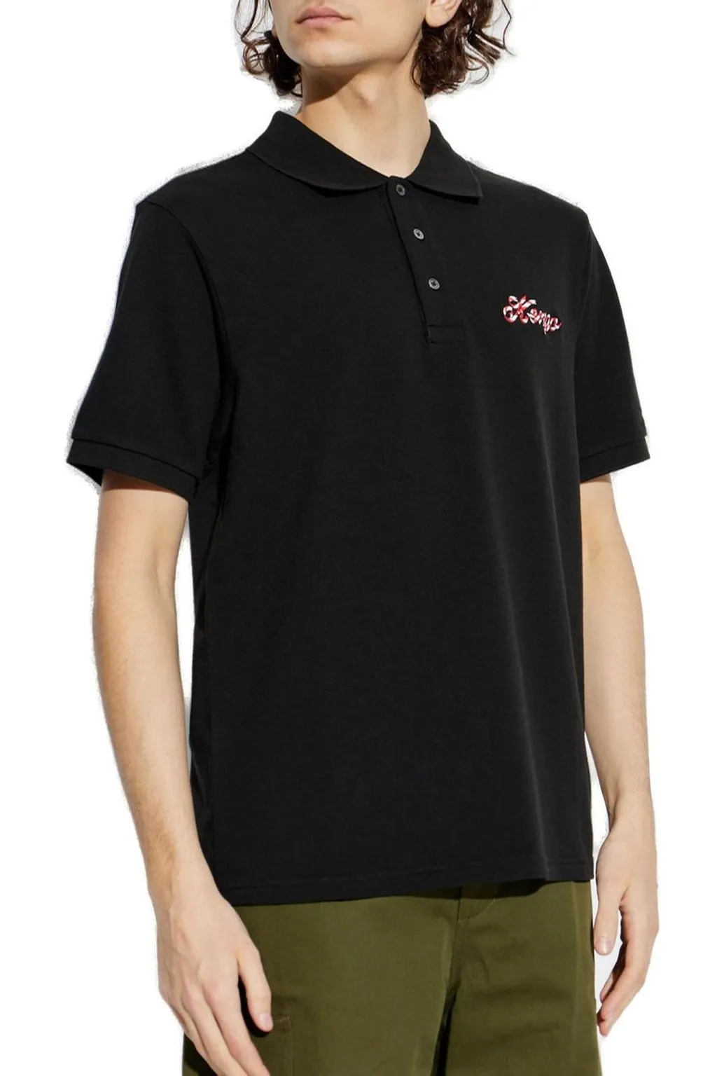Kenzo Kenzo Winter Holidays Embroidered Slim Polo Shirt