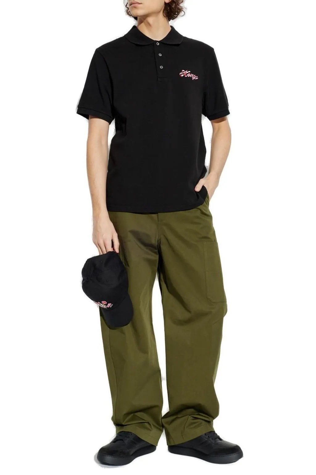Kenzo Kenzo Winter Holidays Embroidered Slim Polo Shirt