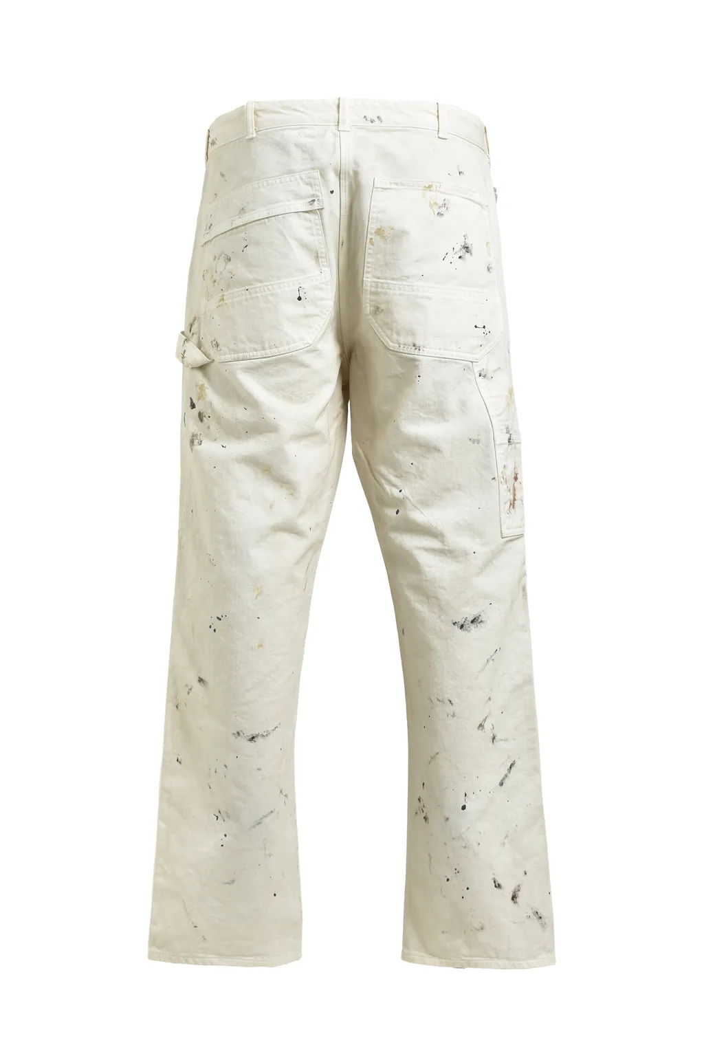 Painter's Paint Stained Painter Pants / Aged Wht