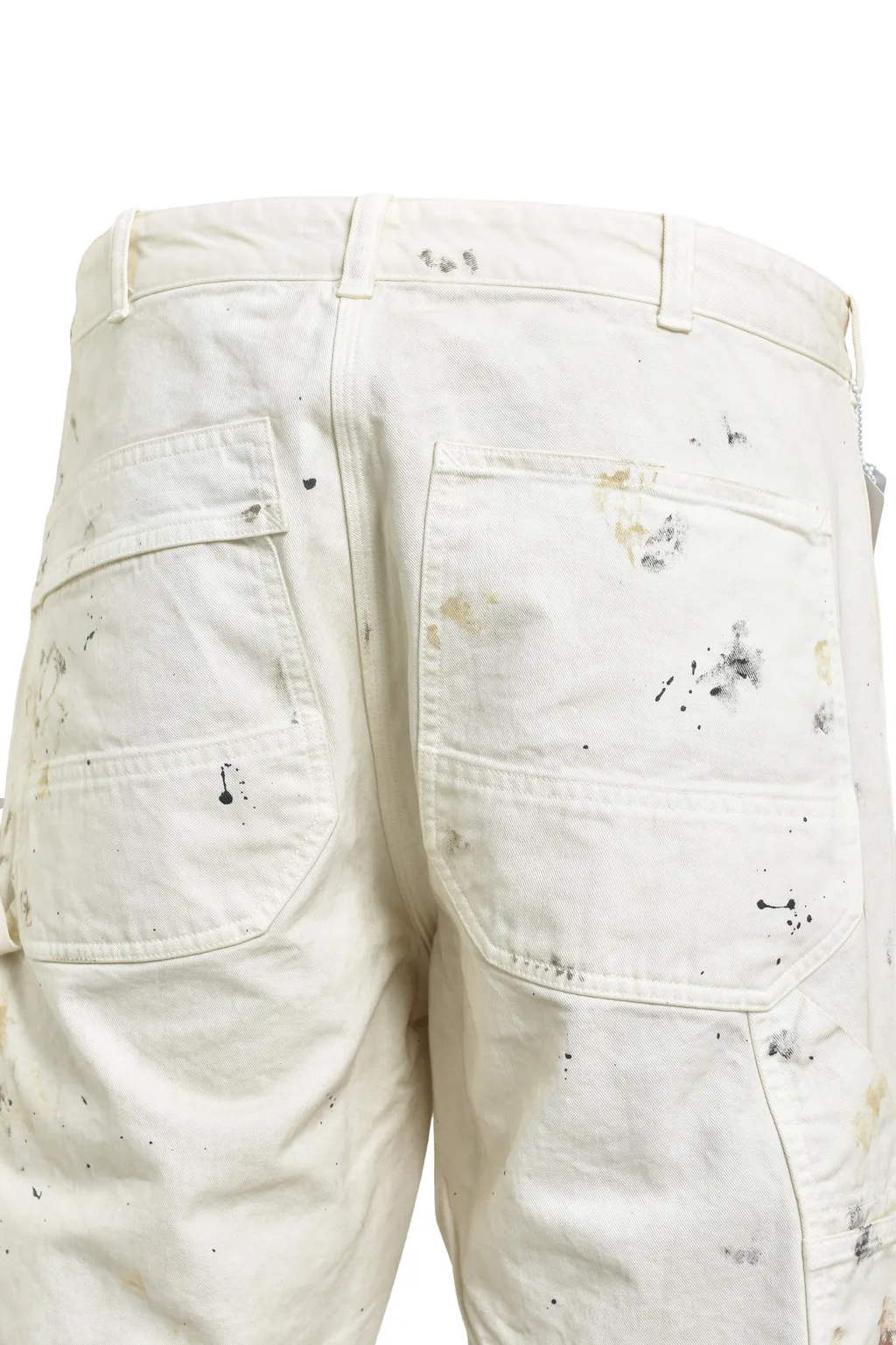 Painter's Paint Stained Painter Pants / Aged Wht