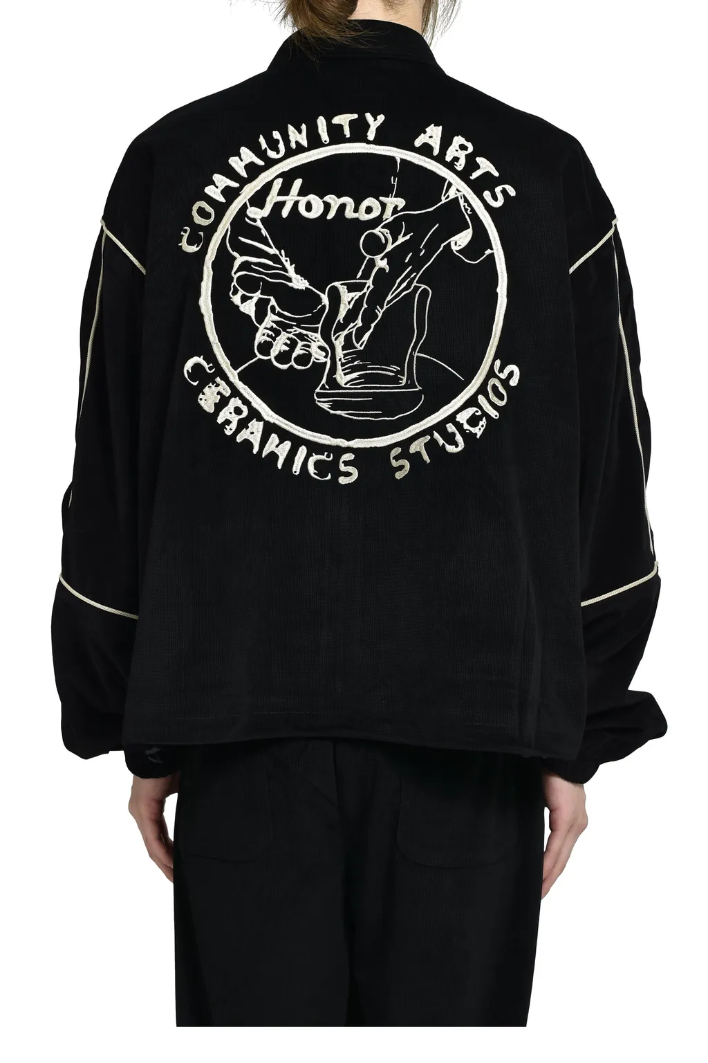 Piping Track Jacket / Black