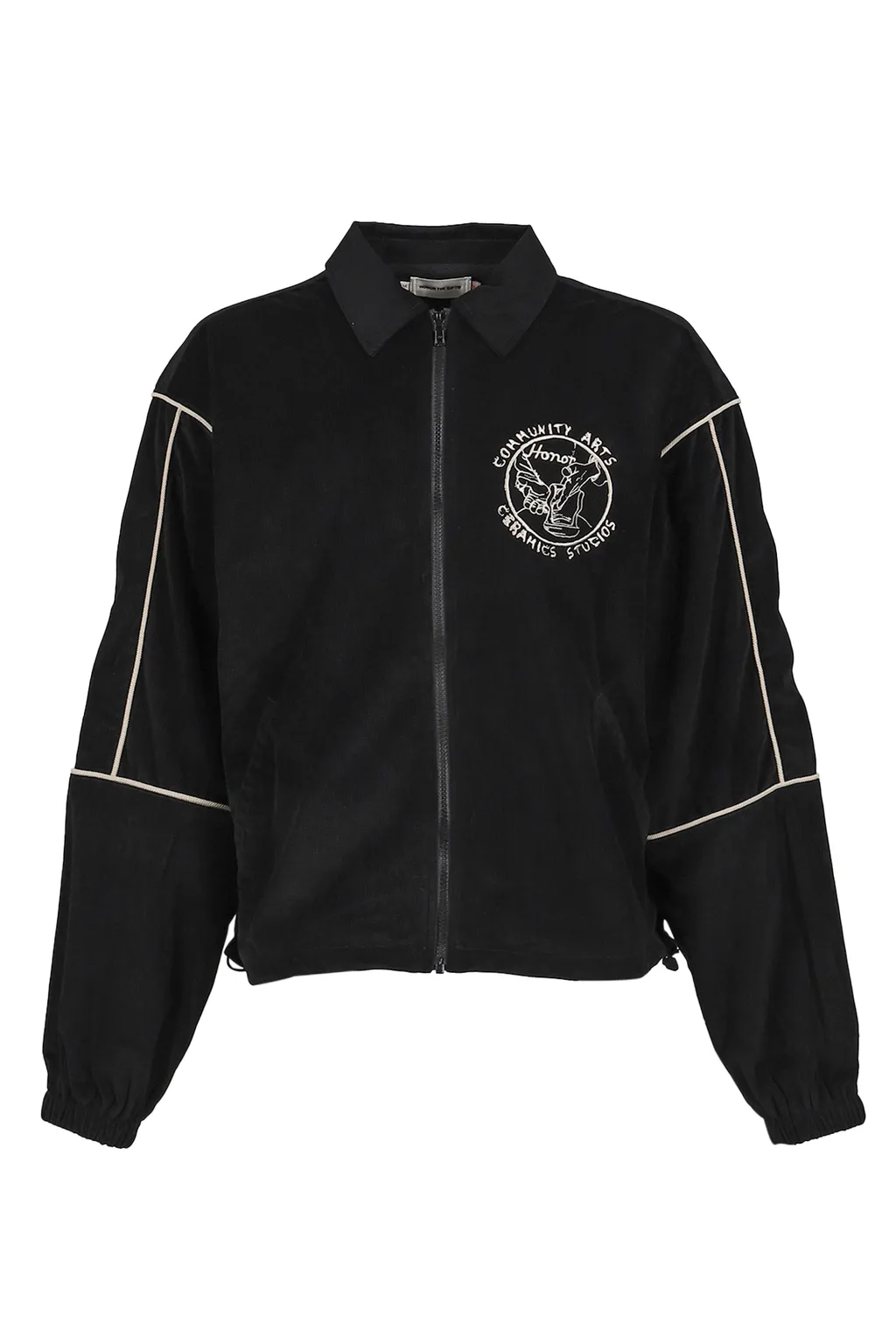 Piping Track Jacket / Black