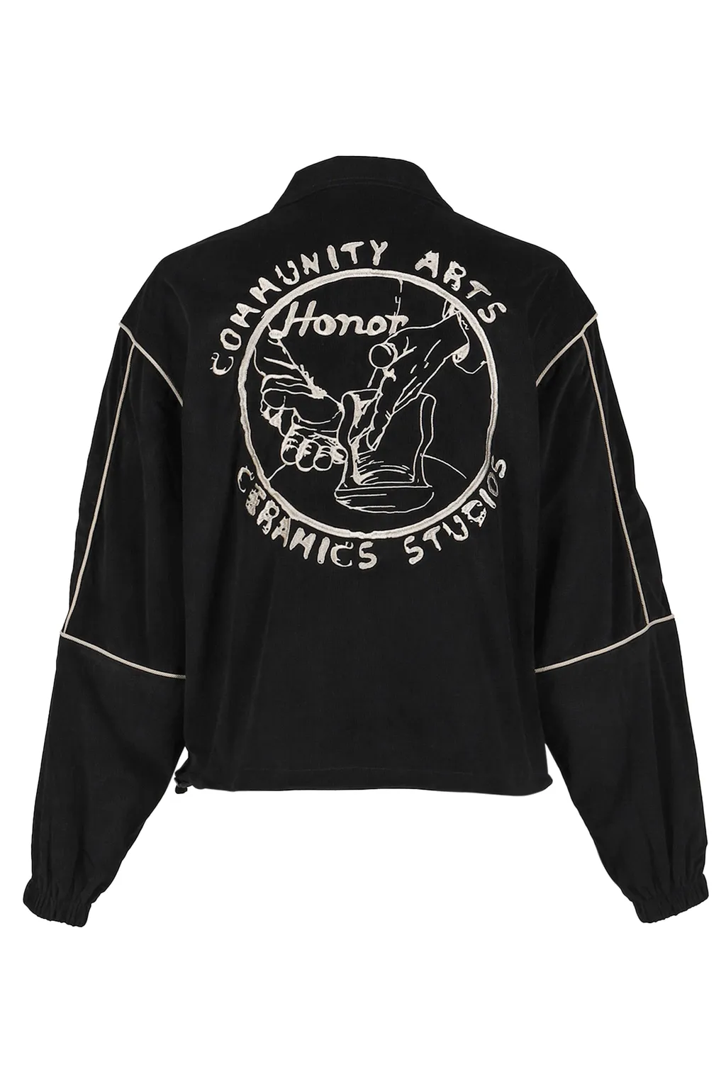Piping Track Jacket / Black