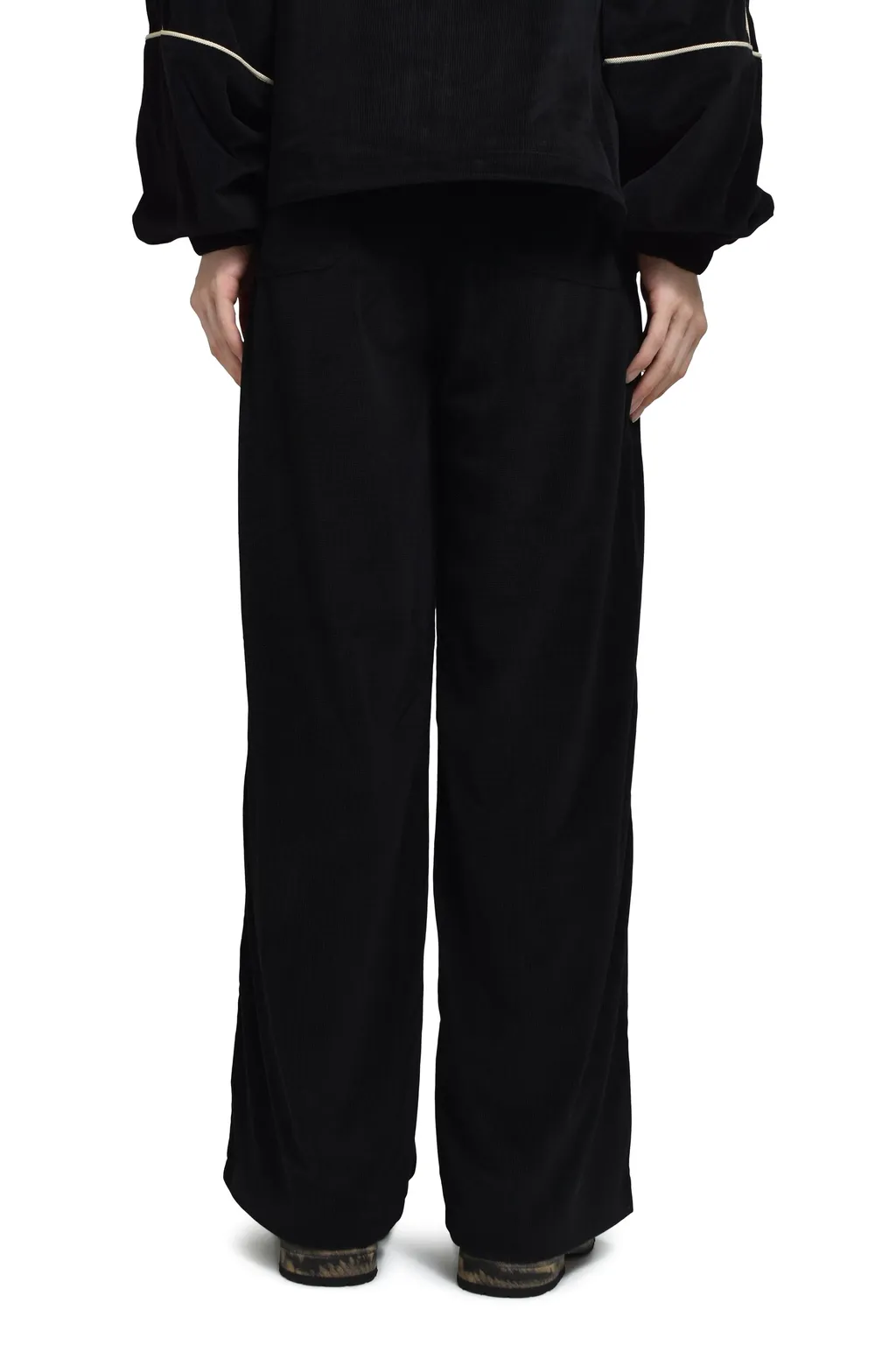 Piping Track Pant / Black
