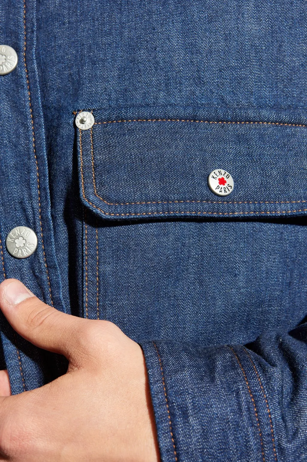 Kenzo Padded Japanese Denim Overshirt