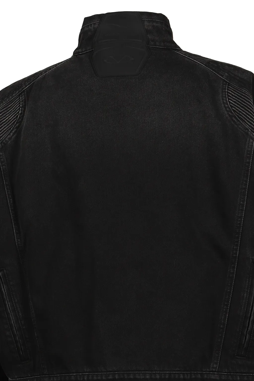 Racing Denim Jacket / Vtg Blk
