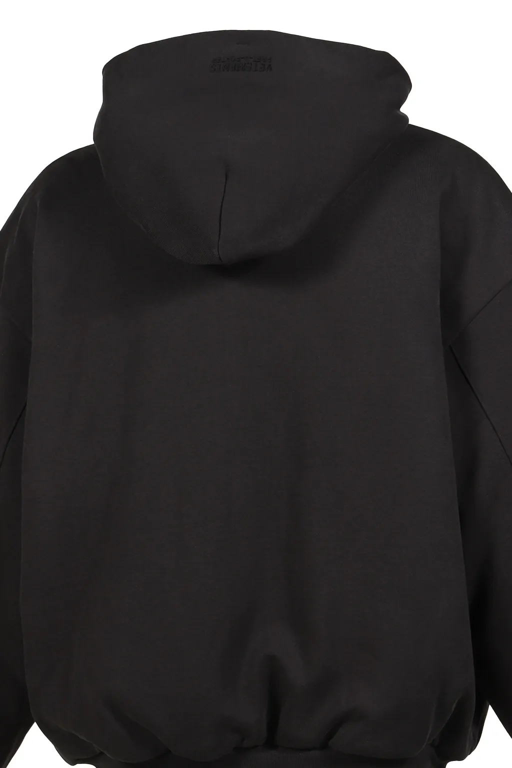 Puffed Oversized Zip-Up Hoodie / Washed Blk