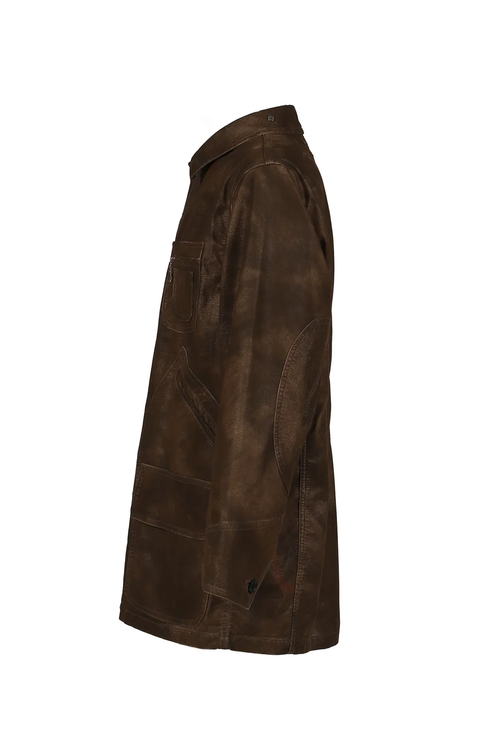 Artificial Leather Hunting Jacket / Brw