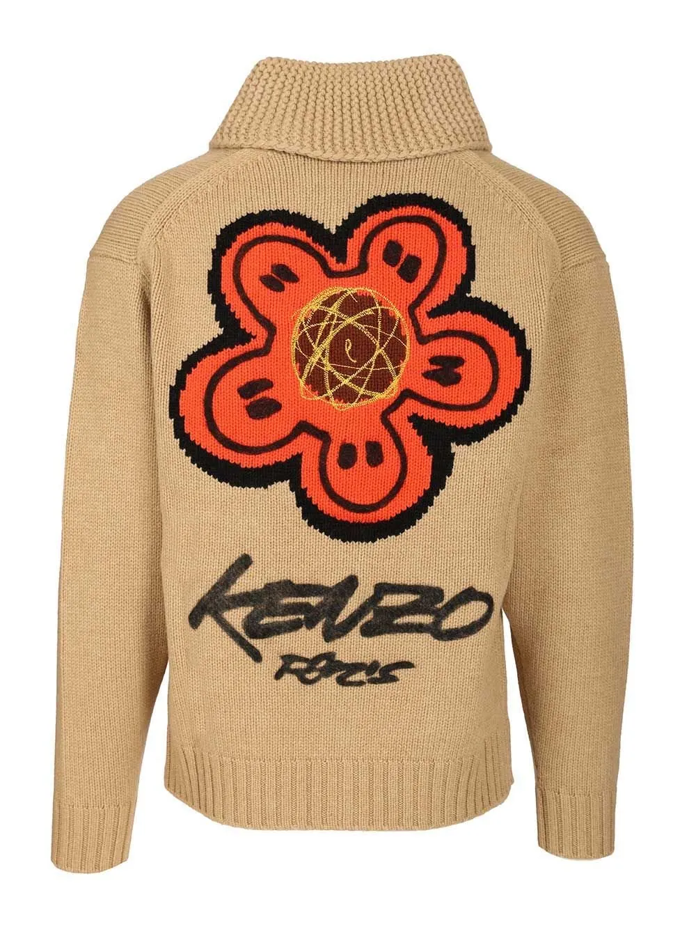 Kenzo X Futura 2000 Zip-Up Knitted Cardigan