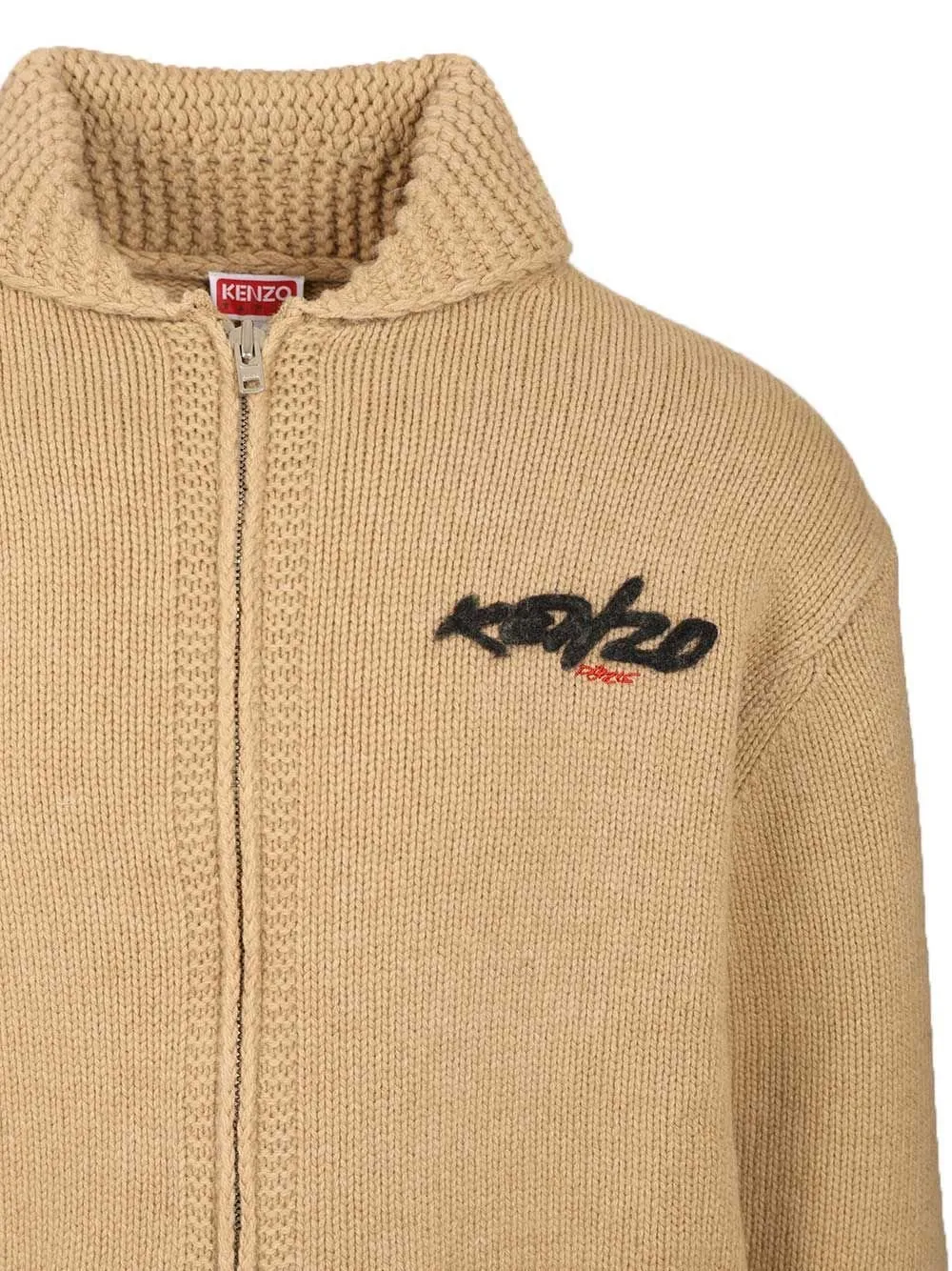 Kenzo X Futura 2000 Zip-Up Knitted Cardigan